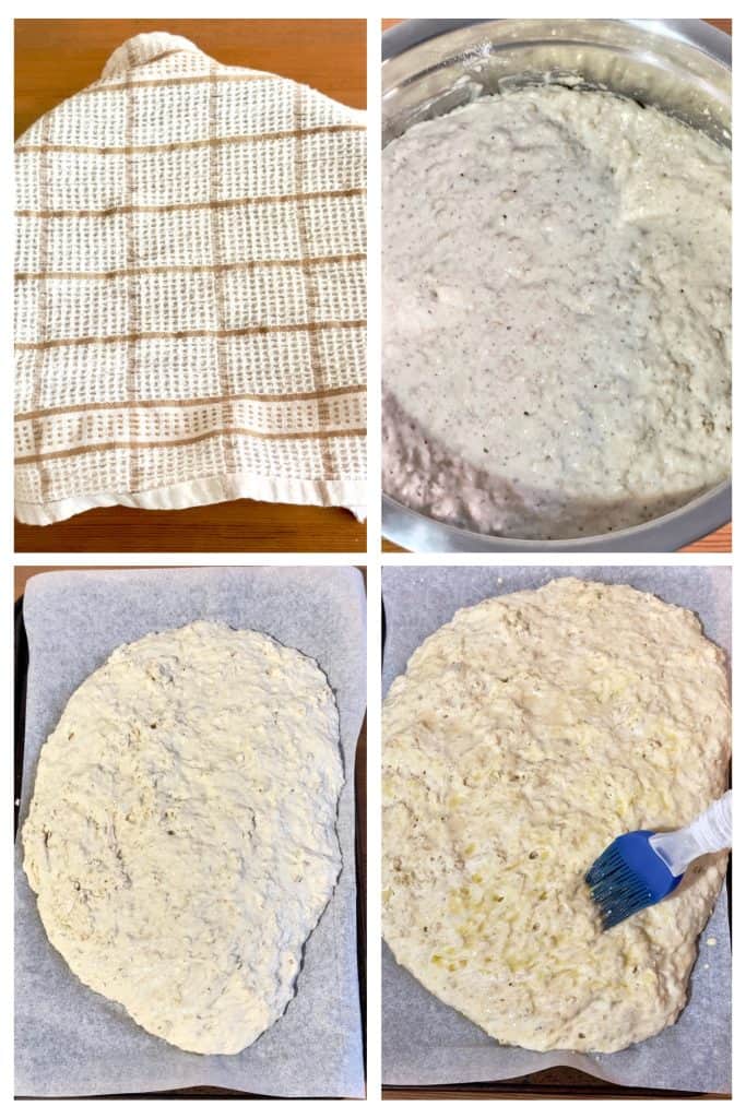 Steps to make bread dough