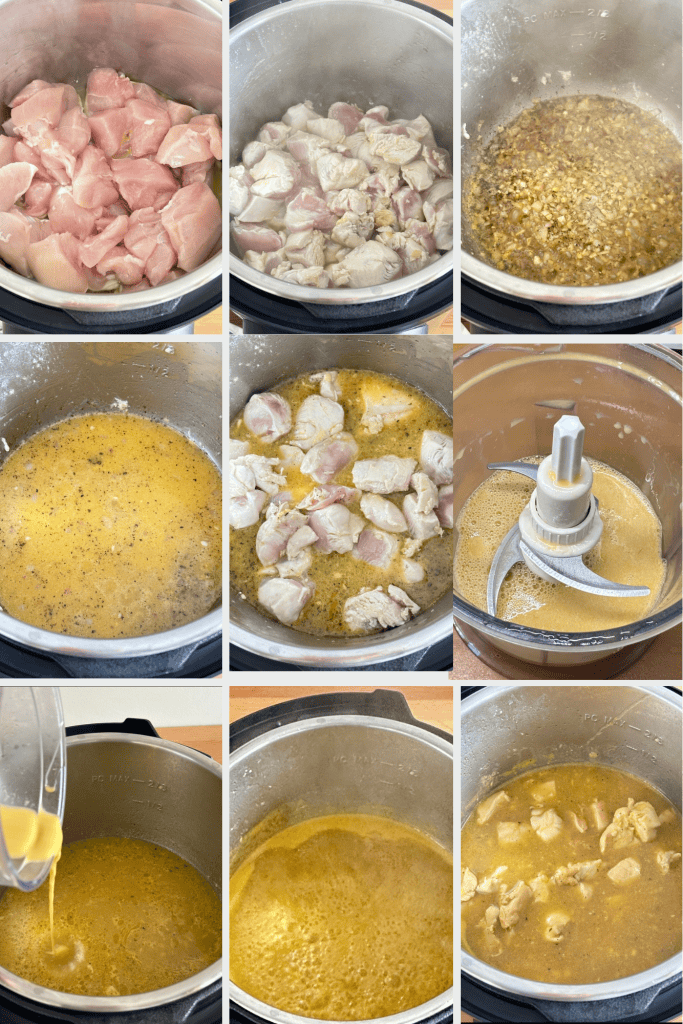 Step by step cooking instructions