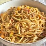 Greek Spaghetti and Meat Sauce Recipe