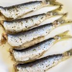 Baked sardines